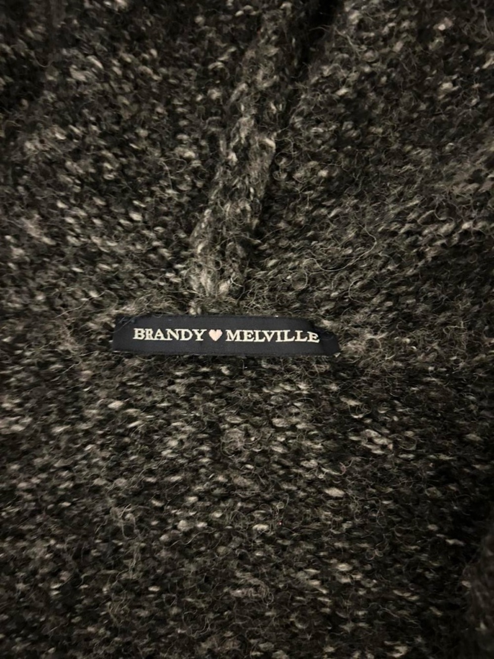 Brandy Melville Charcoal Gray Open-Front Pocket Cardigan - Picture 3 of 3